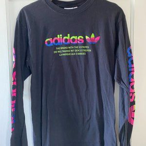 Adidas Linear Logo Retro Long Sleeve Shirt (Small)
